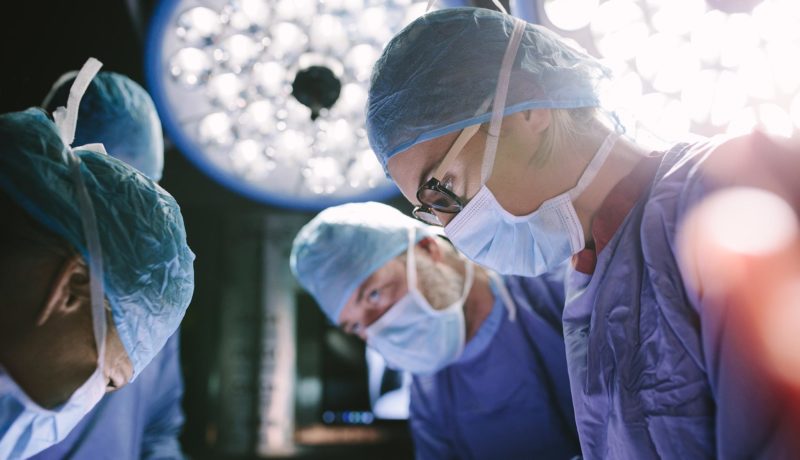 Surgeons in operating room