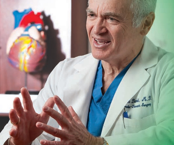 Male doctor speaks