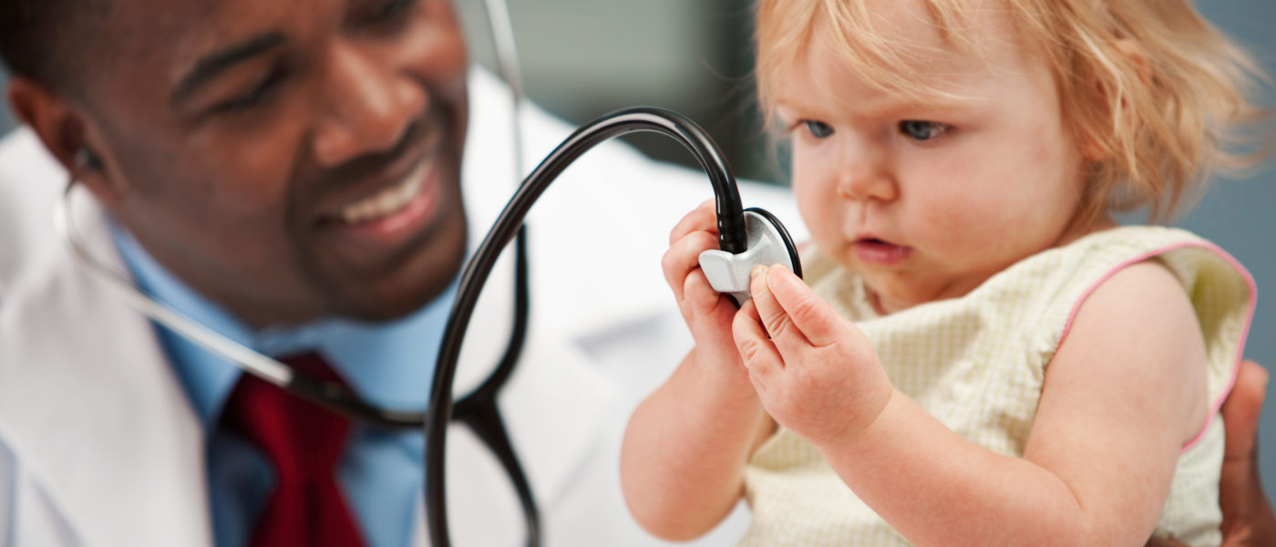 Extensive series at a Pediatrician's office. Both Caucasian and African-American doctors, and a Hispanic female nurse.